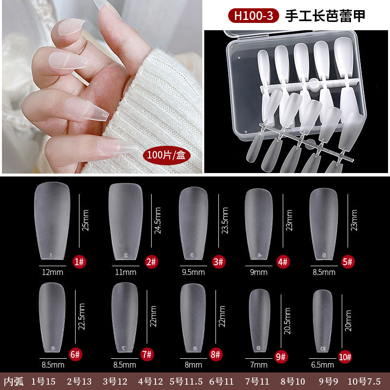 Wholesale Frosted Non-engraving Handmade Manicure Plastic